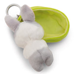NICI GREEN Schlüsselanhänger Sleeping Pets grauer Hase