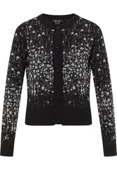 B-WARE MYMO AT NIGHT DAMEN STRICKJACKE Gr. M/L Farbe SCHWARZ SILBER