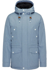 B-WARE ICEBOUND HERREN PARKA Gr.S Farbe Rauchblau Melange Outdoorjacke