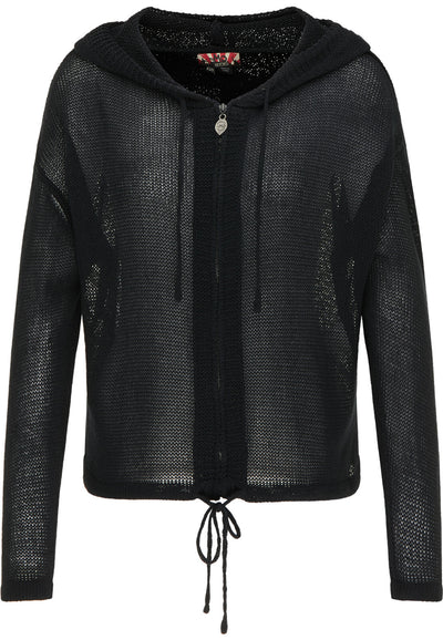 B-WARE MYMO ROCKS DAMEN STRICKJACKE Gr. XS/S Farbe Schwarz