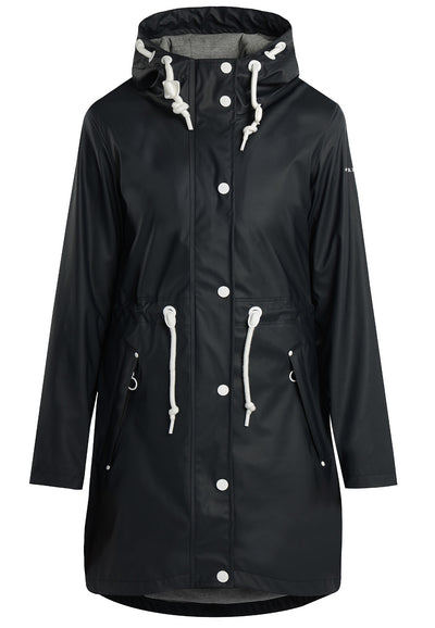 B-WARE DreiMaster Maritim Damen Regenmantel Gr. S Farbe Dunkelmarine