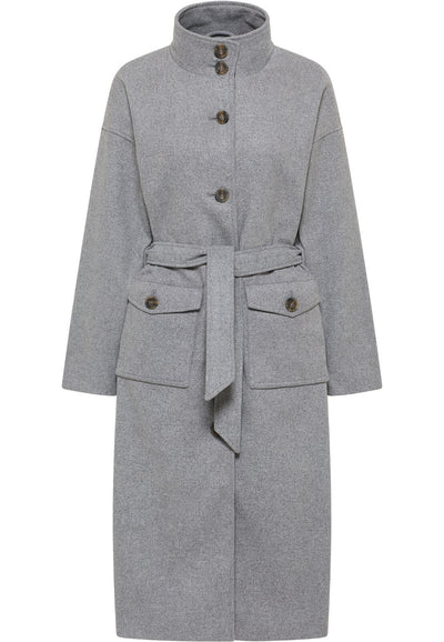 B-WARE DreiMaster Vintage Damen Übergangsmantel Gr. S farbe Grau Melange