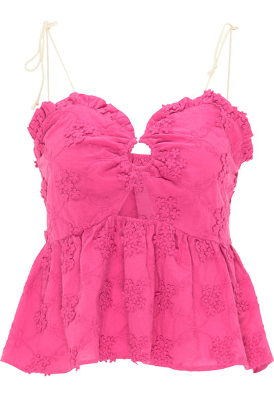 B-WARE IZIA DAMEN TOP Gr. XS Farbe Pink