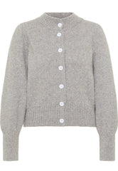B-WARE MYMO DAMEN STRICKJACKE Gr. M/L Farbe Grau Melange