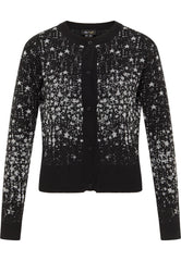 B-WARE MYMO AT NIGHT DAMEN STRICKJACKE Gr. M/L Farbe SCHWARZ SILBER
