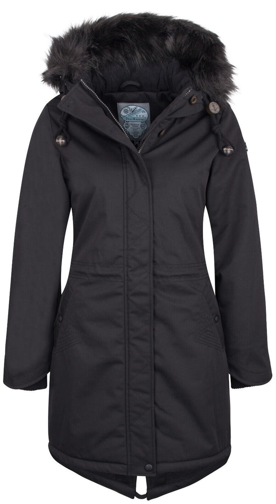 B-WARE DREIMASTER DAMEN PARKA GR. XL FARBE SCHWARZ
