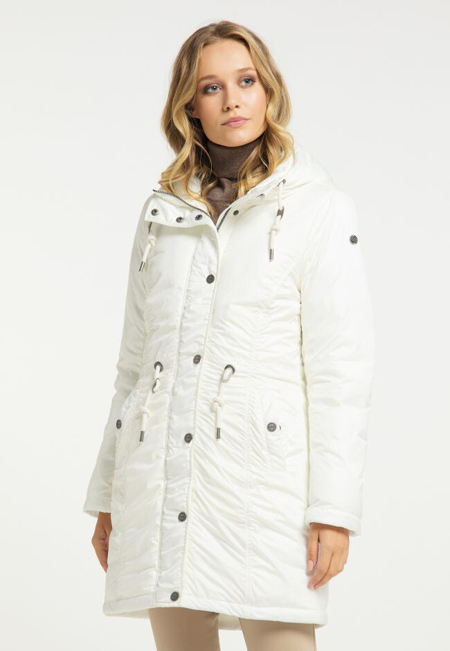 B-WARE DREIMASTER KLASSIK DAMEN PARKA GR.S FARBE WOLLWEISS