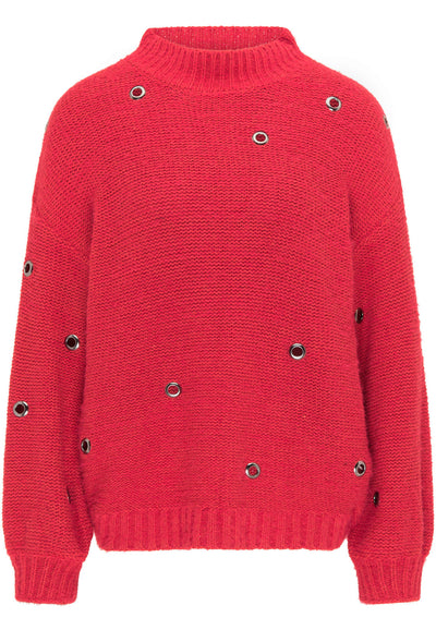 B-WARE MYMO ROCKS DAMEN SWEATSHIRT Gr. M/L Farbe Rot