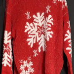 B-WARE MYMO DAMEN PULLOVER Gr. M/L Farbe Rot Weiss
