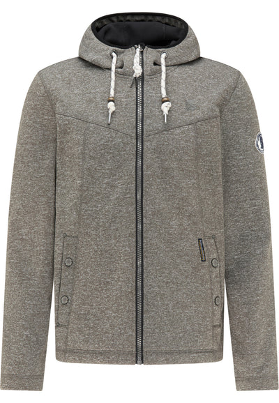 B-WARE Schmuddelwedda Herren Funktionsjacke aus Strickfleece Gr.M Farbe Grau Me