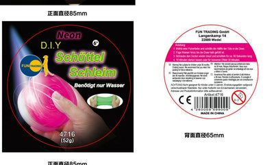 D.I.Y. Schüttel Schleim NEON / GID