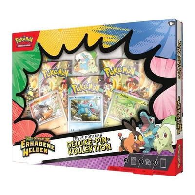 Pokémon- Erhabene Helden Deluxe-Pin-Kollektion Mega-Entwicklung