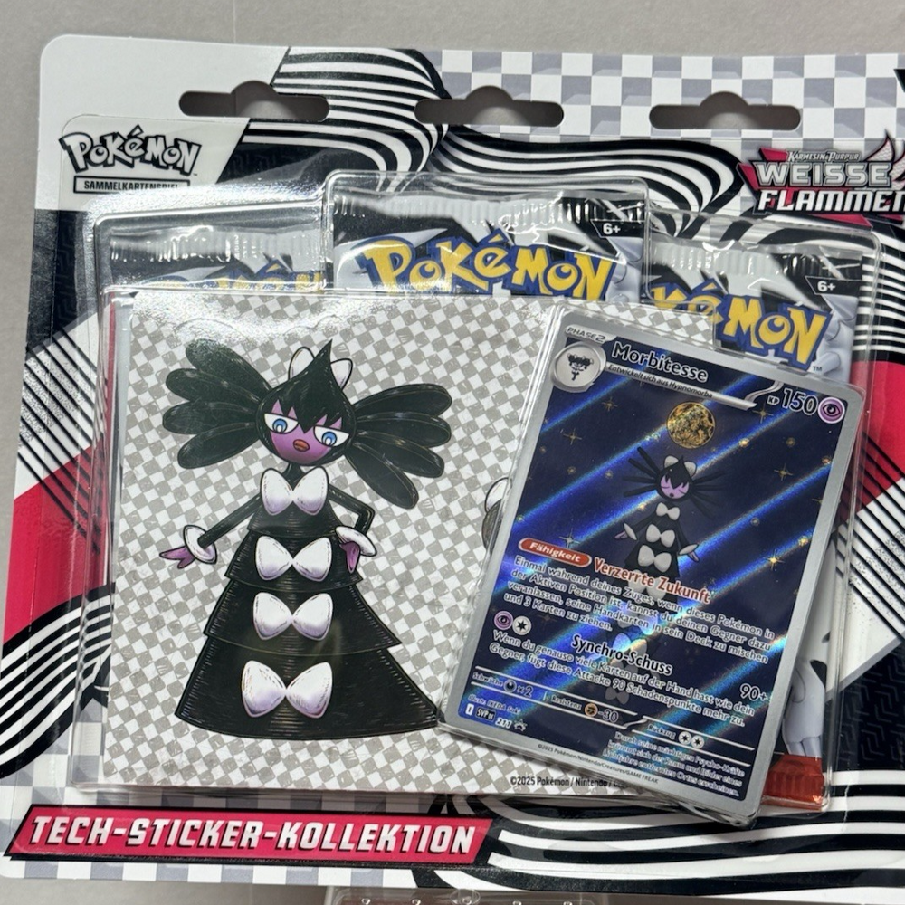 Pokémon Karmesin & Purpur Weisse Flammen Tech-Sticker-Kollektion