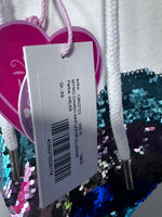 B-WARE MYMO DAMEN KAPUZENPULLOVER GR.XS FARBE WEISS