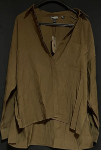 B-WARE DREIMASTER VINTAGE DAMEN HEMD Gr.XXL Farbe Oliv