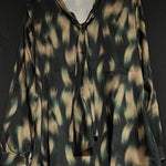 B-WARE DREIMASTER KLASSIK DAMEN LANGARMBLUSE Gr. L Farbe Schwarz Gold