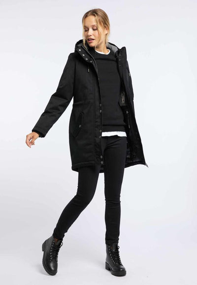 B-WARE USHA BLUE DAMEN PARKA GR.S FARBE SCHWARZ