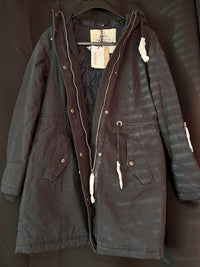 B-WARE DreiMaster Vintage Damen Winterparka Gr. M Farbe Graphit Marine