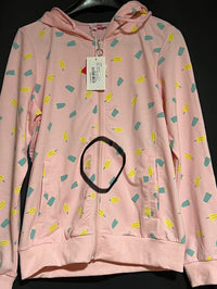 B-WARE MYMO DAMENPULLOVER SWEATJACKE GRÖSSE XL FARBE HELLROSA EIS