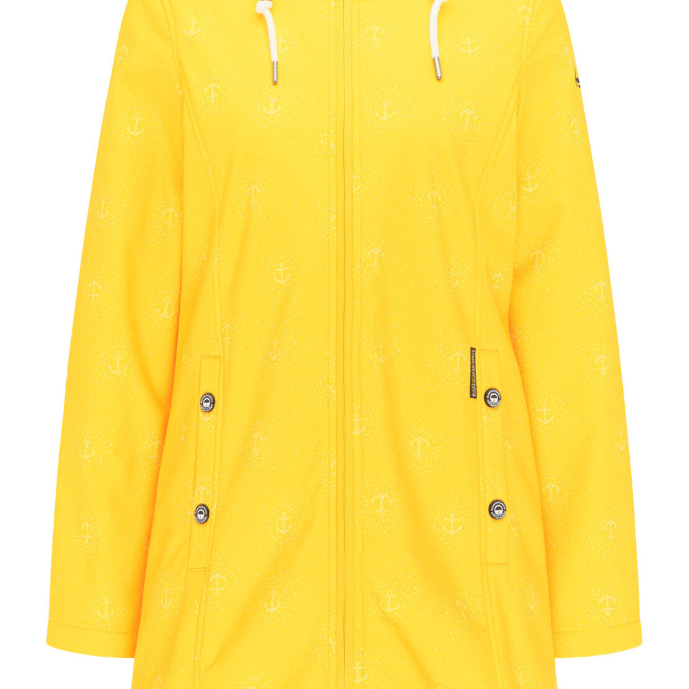 B-WARE SCHMUDDELWEDDA DAMEN JACKE Gr.S Farbe GELB AOP