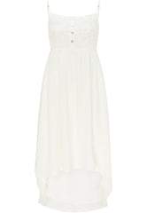 B-WARE DREIMASTER VINTAGE DAMEN SOMMERKLEID Gr.L Farbe Wollweiss