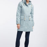 Musterware/Einzelstück …SCHMUDDELWEDDA DAMEN PARKA GR.S FARBE RAUCH MINT MELANGE