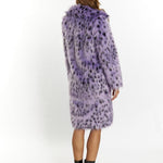 B-WARE FAINA DAMEN MANTEL GR.S FARBE LILA SCHWARZ