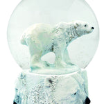 Glitzerkugel / Water Globe 9cm / Löwe/Panda/Flamino/Wolf/Eisbär