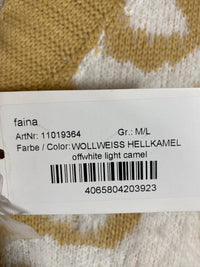 B-WARE FAINA DAMEN STRICKJACKE Gr. M/L Farbe Wollweiss Hellkamel
