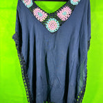 B-WARE USHA FESTIVAL DAMEN TOP Gr. XS/S Farbe Marine Mehrfarbig