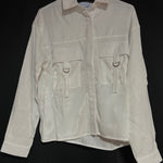 B-WARE USHA BLUE LABEL DAMEN BLUSE Gr.M Farbe Weiss