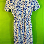 B-WARE FAINA DAMEN KLEID Gr. S Farbe Blau Weiss