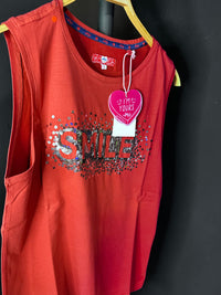 B-WARE MYMO DAMEN TOP GR.S FARBE ROT