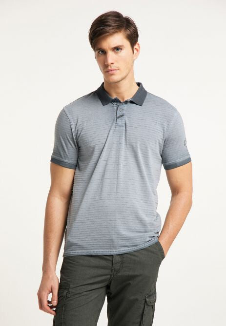 B-WARE PETROL INDUSTRIES HERREN POLOSHIRT GR.L FARBE WOLF GREY