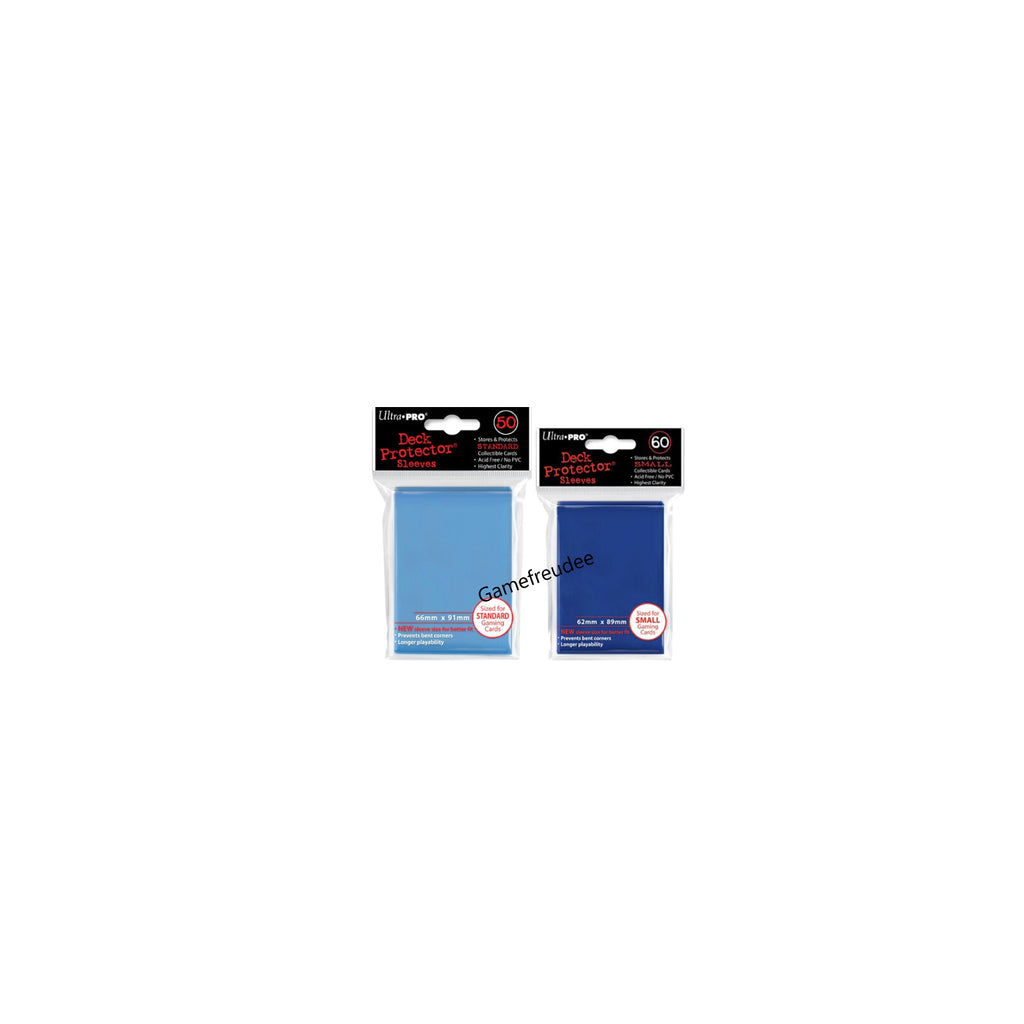 2x Ultra Pro Kartenhüllen small Deck Protector blau 62x89mm /Hellblau 66x91mm