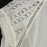 B-WARE DREIMASTER VINTAGE DAMEN BLUSE Gr.XL Farbe Wollweiss