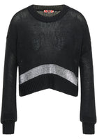 B-WARE MYMO ROCKS DAMEN SWEATSHIRT Gr. M/L Farbe Schwarz