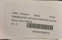 B-WARE DREIMASTER VINTAGE DAMEN BLOUSON Gr.S Farbe Wollweiss