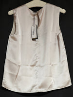 B-WARE DreiMaster Klassik Damen Kurzarmbluse Gr.S Farbe Hellbeige
