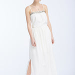 B-WARE DREIMASTER DAMEN MAXIKLEID Gr. L FARBE WOLLWEISS