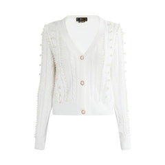 B-WARE FAINA DAMEN STRICKJACKE Gr. XS/X  Farbe:Weiss