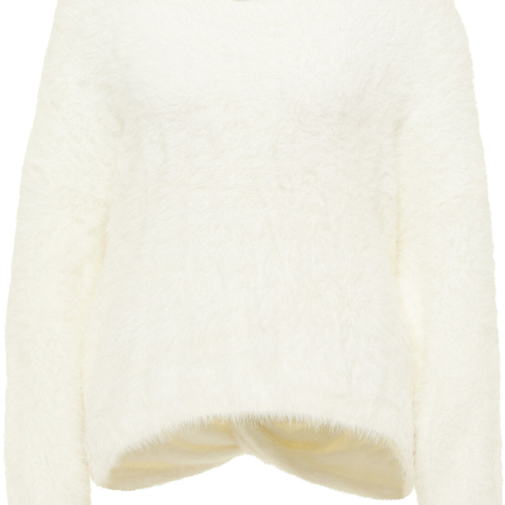 B-WARE FAINA DAMEN STRICKPULLOVER Gr. M/L Farbe Wollweiss