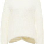 B-WARE FAINA DAMEN STRICKPULLOVER Gr. M/L Farbe Wollweiss