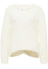 B-WARE FAINA DAMEN STRICKPULLOVER Gr. M/L Farbe Wollweiss