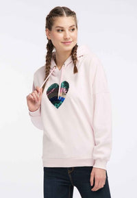B-WARE MYMO DAMEN KAPUZENPULLOVER GR.XL FARBE ALTROSA
