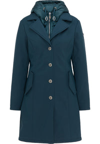 B-WARE DREIMASTER KLASSIK DAMEN MANTEL Gr.S Farbe SMARAGD