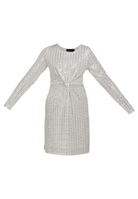 B-WARE MYMO AT NIGHT DAMEN KLEID Gr. M Farbe Weiss