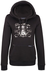 B-WARE DREIMASTER DAMEN HOODIE Gr. M Farbe Schwarz