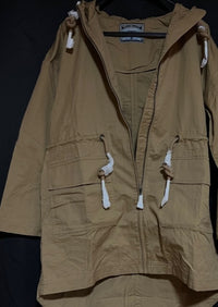 B-WARE DreiMaster Vintage Damen Parka aus Baumwolle Gr. L Farbe Dunkelsand