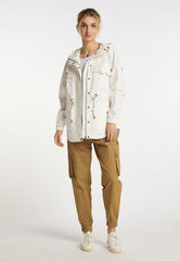 B-WARE DREIMASTER VINTAGE DAMEN ÜBERGANGSJACKE GR.L FARBE WOLLWEISS